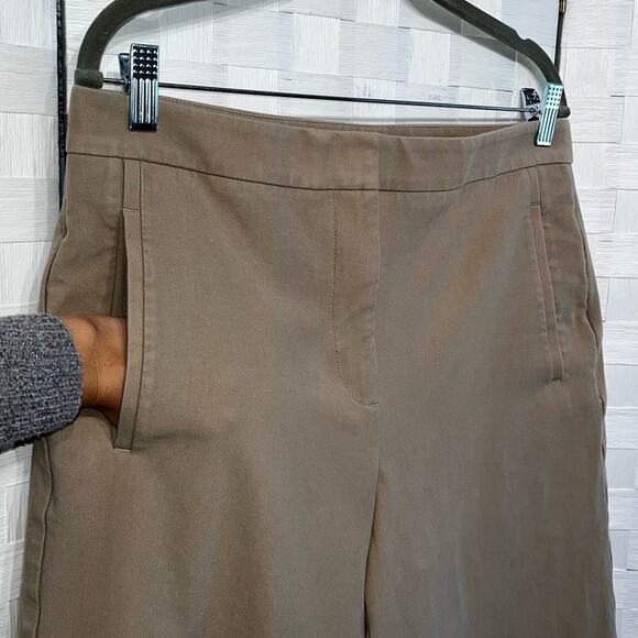 Ann Taylor The Marina High Rise Wide Leg Ankle Pants Size 10 Lagenlook Office - Picture 3 of 12